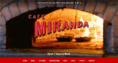 Desktop Screenshot of cafemiranda.com